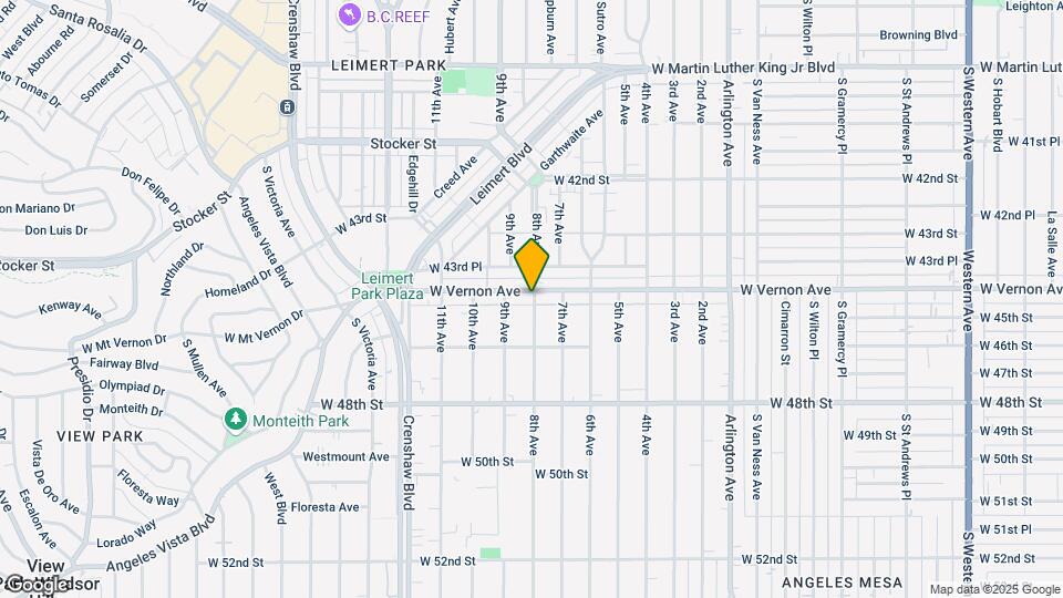 3002 W Vernon Ave Mapa y Detalles de la Ubicación