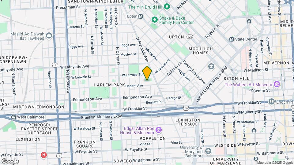940 Harlem Ave Map and Location Details