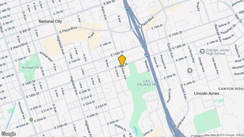 1824 Palm Ave Map and Location Details