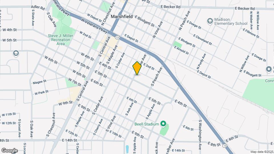 307 S Vine Ave Map and Location Details