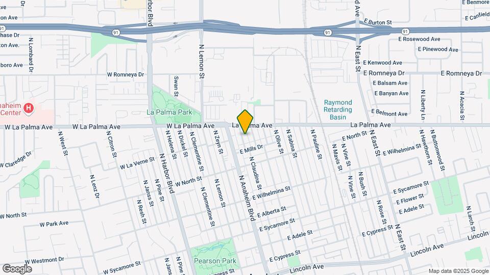 920 N Claudina St Map and Location Details
