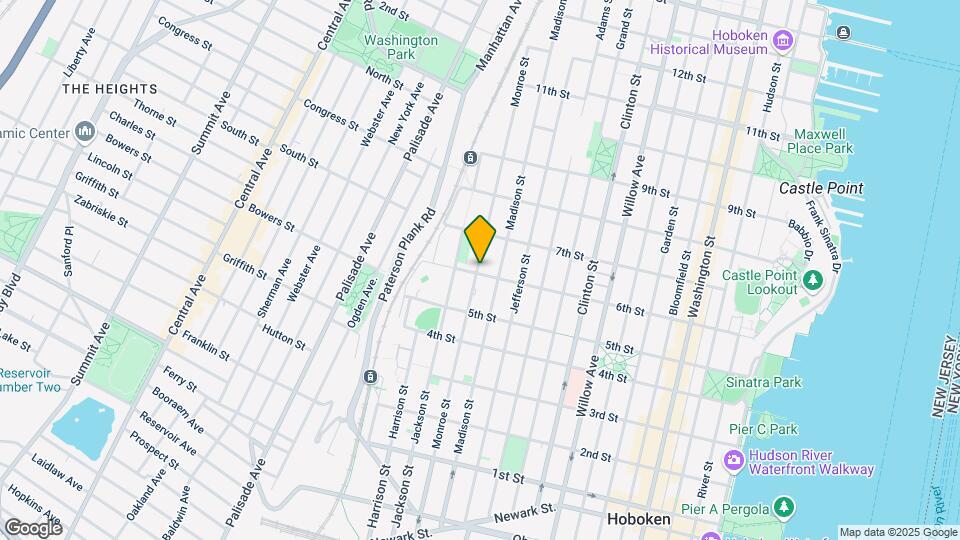 601 Monroe St, Unit 1B Map and Location Details