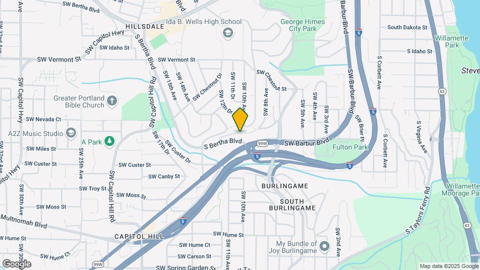 1035 SW Bertha Blvd Map and Location Details