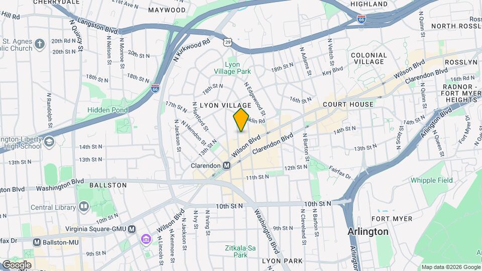 1509 N Garfield St Map and Location Details