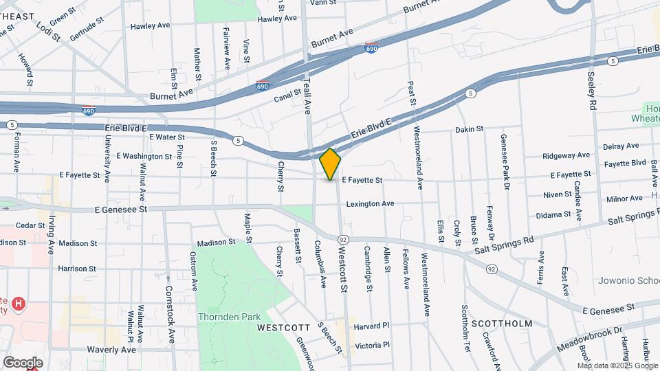 1710 E Fayette St, Unit 1 Map and Location Details