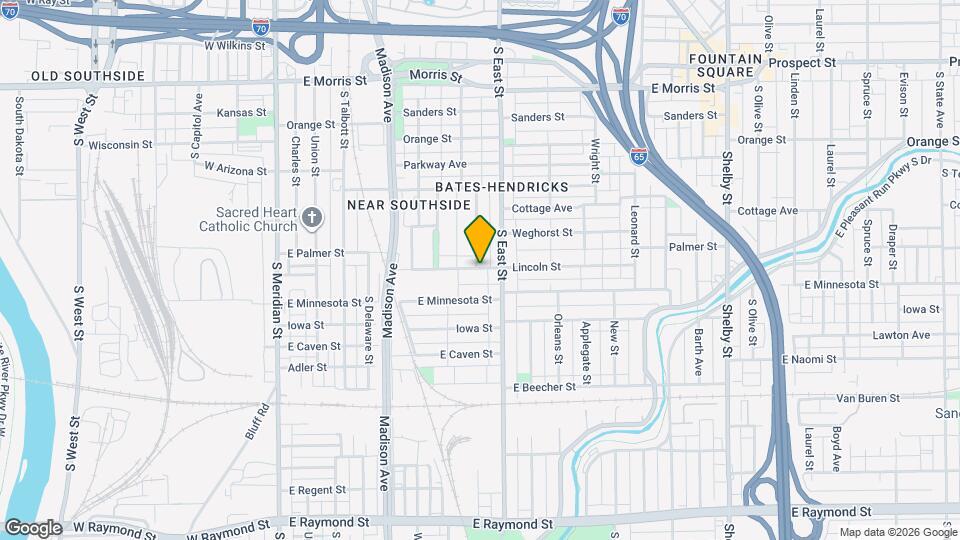 401 Lincoln St Map and Location Details