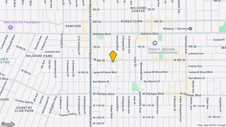 814 S Hobart Blvd Map and Location Details