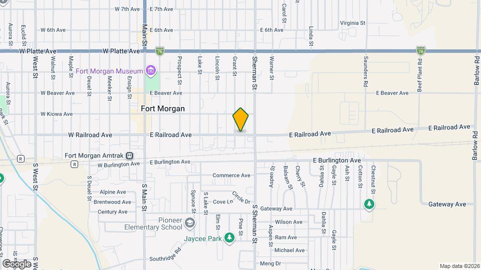 621 E Railroad Ave Map and Location Details