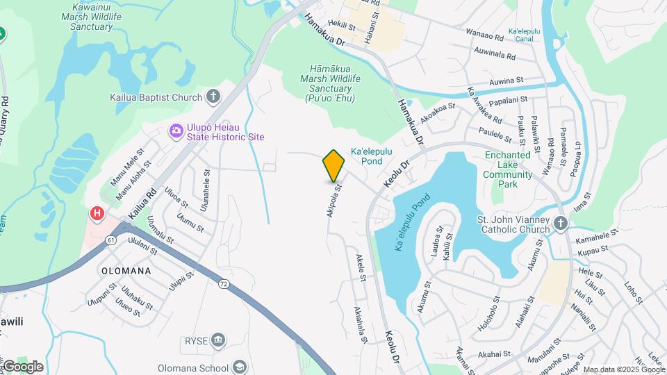 1127 Akipola St Map and Location Details