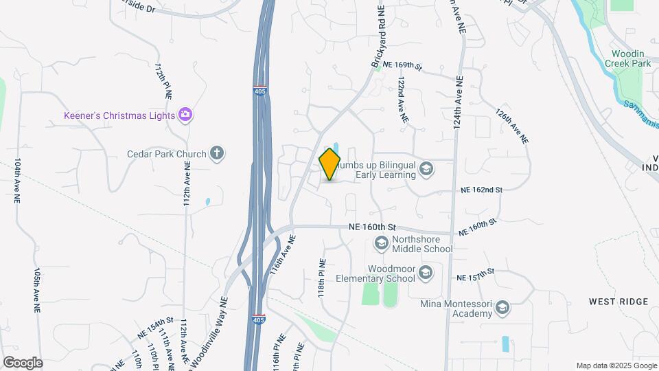 11855 NE 162nd Ln Map and Location Details