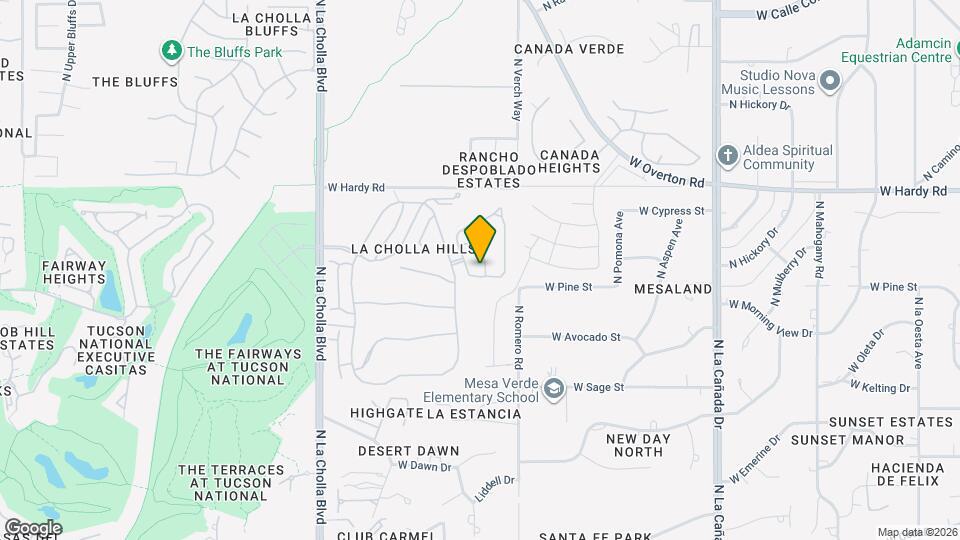 8631 N Little Oak Ln Map and Location Details