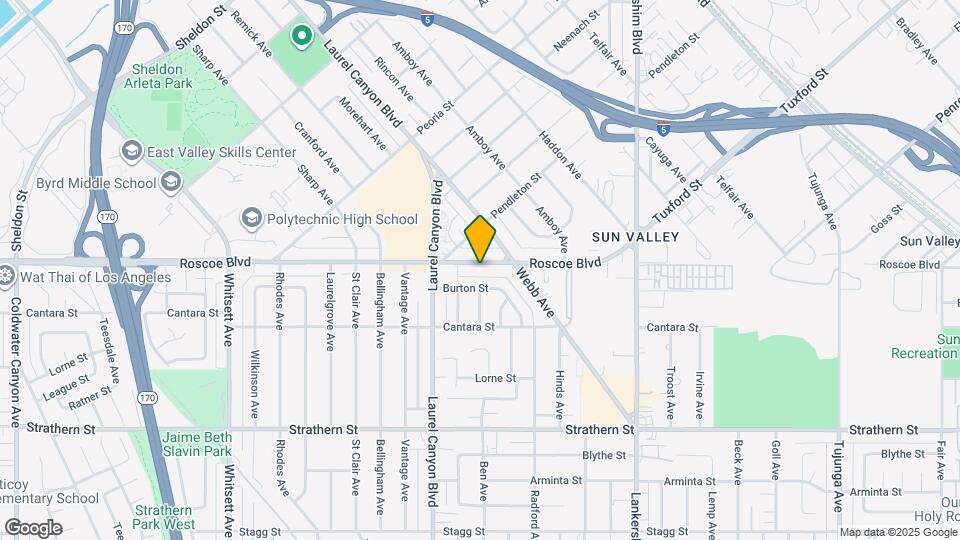 12008 Roscoe Blvd Map and Location Details