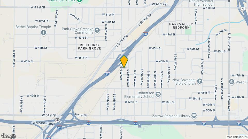 4633 S 33rd W Ave Map and Location Details