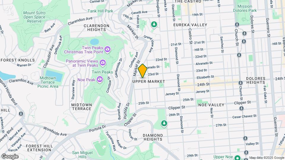 940 Elizabeth St Map and Location Details