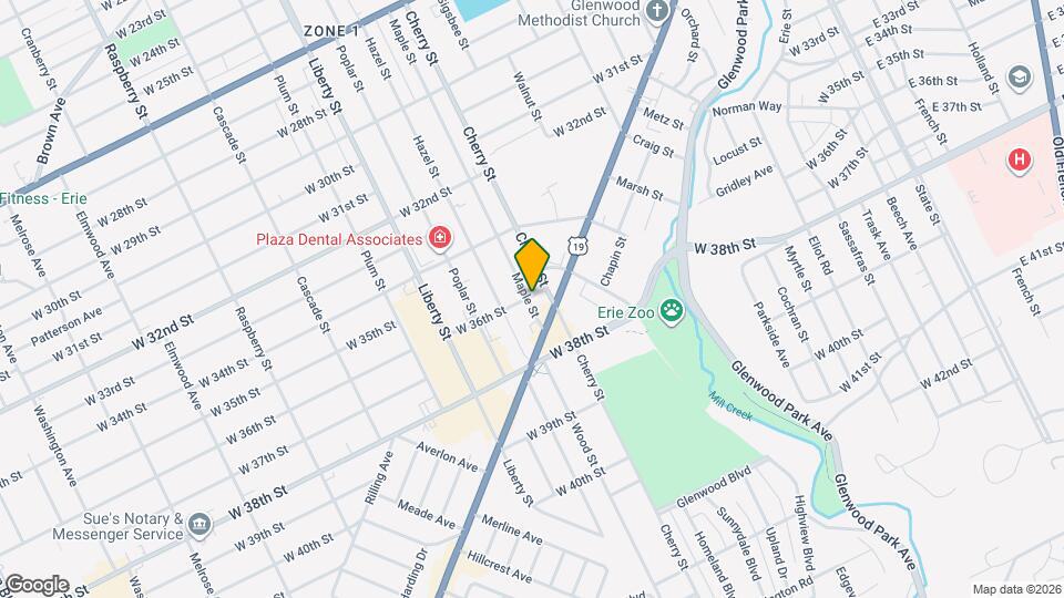 3603 Maple St Map and Location Details