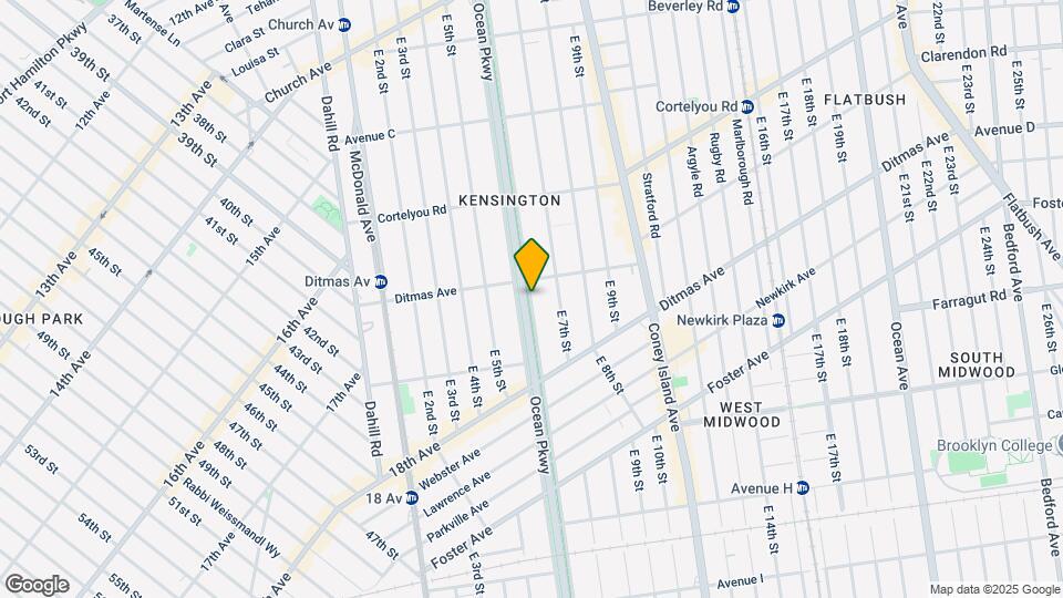 415 Ocean Pkwy Map and Location Details