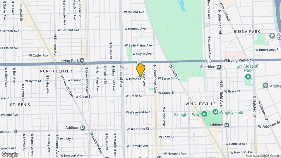 1451 W Byron St Map and Location Details
