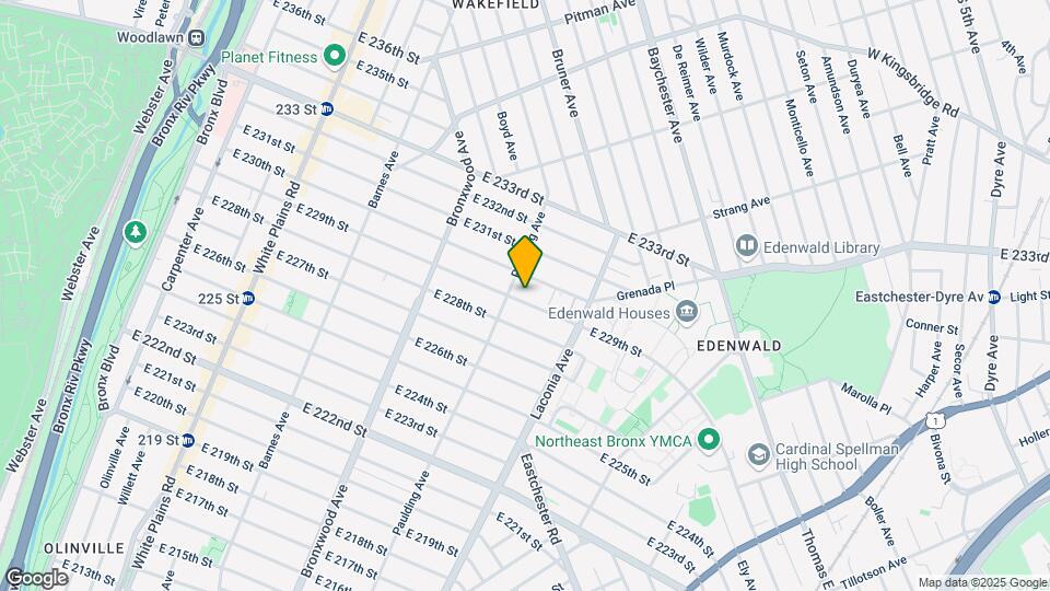 1009 E 229th St Map and Location Details