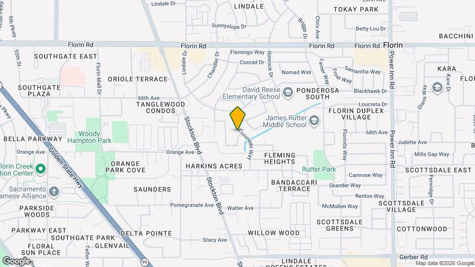 7328 Del Coronado Way Map and Location Details