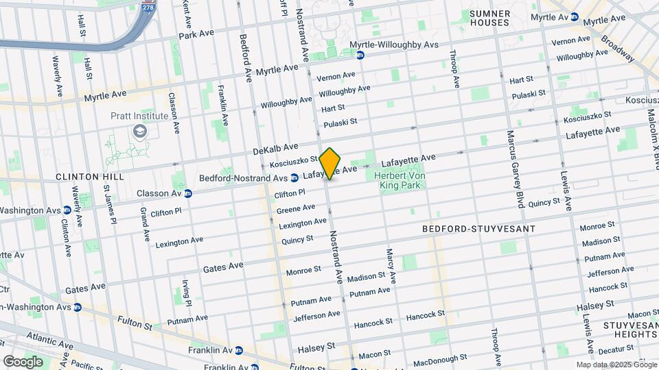 279 Nostrand Avenue Map and Location Details