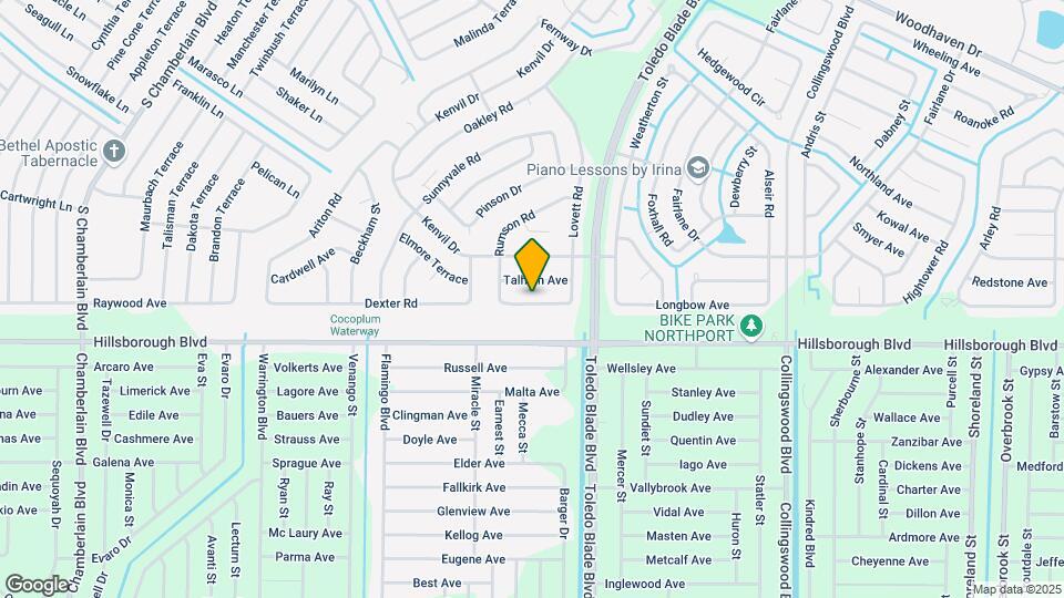 1212 Gillespie Ave Map and Location Details