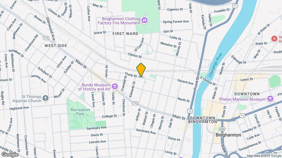17 Thorp St Map and Location Details