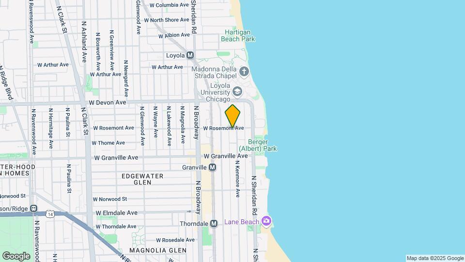 6250 N Kenmore Ave Mapa y Detalles de la Ubicación