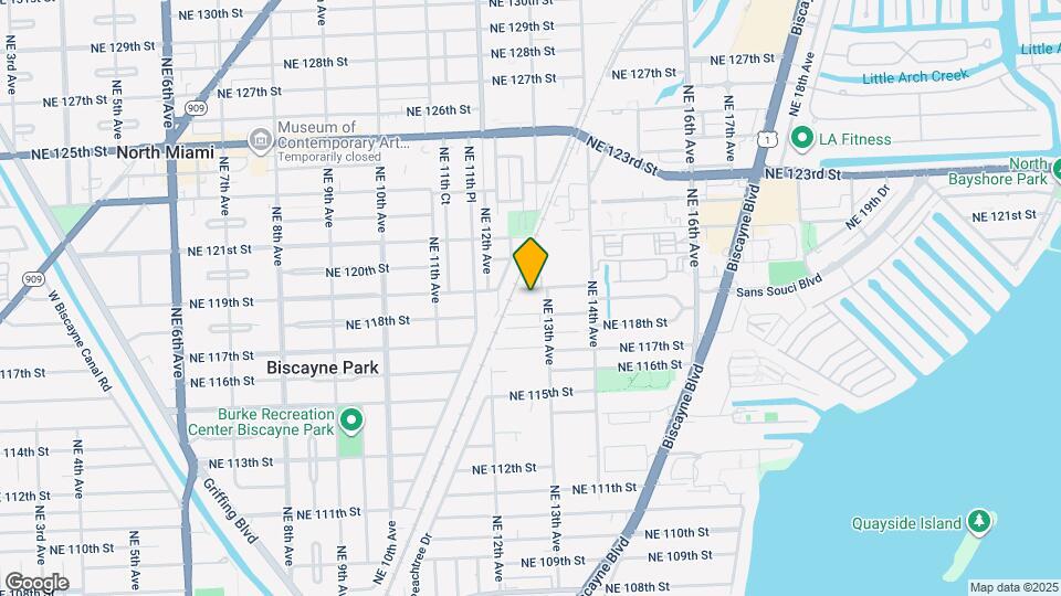 1290 NE 119th St Map and Location Details