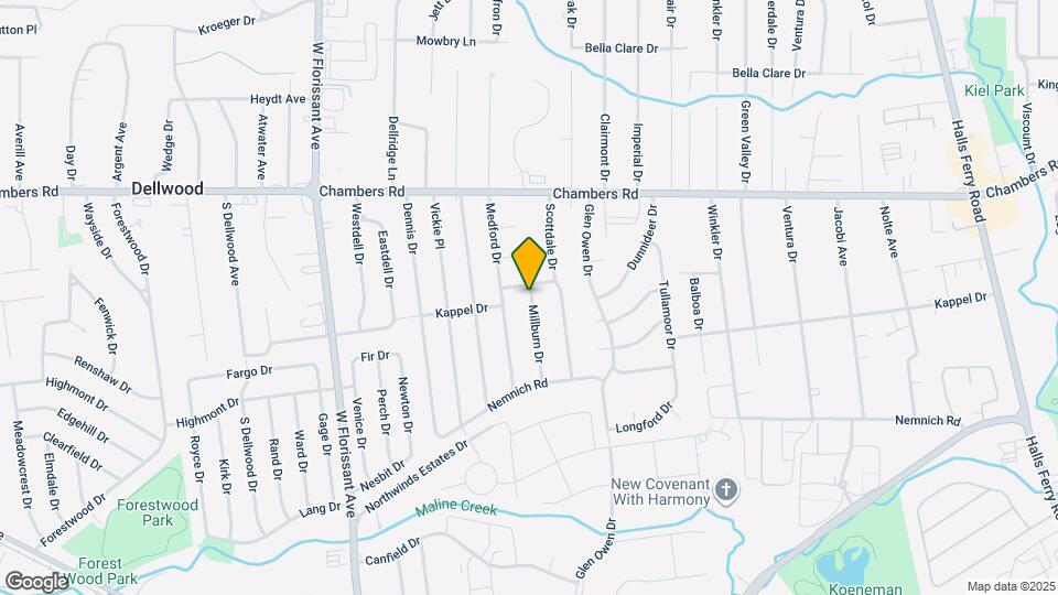 9767 Millburn Dr Map and Location Details