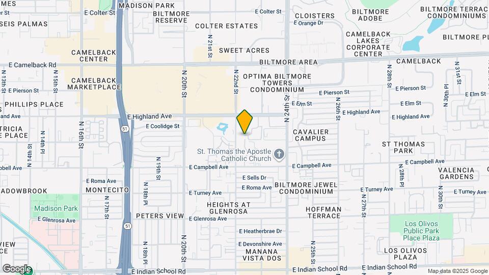 4615 N 22nd St Map and Location Details
