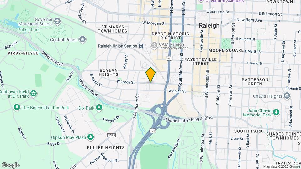 413 W Lenoir St Map and Location Details