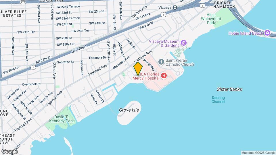 Fairchild Coconut Grove Mapa y Detalles de la Ubicación