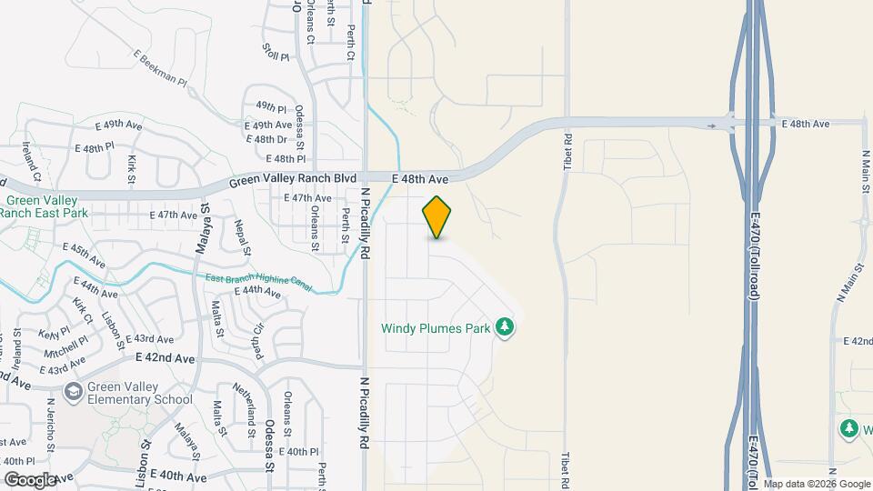 4568 N Quemoy St Map and Location Details