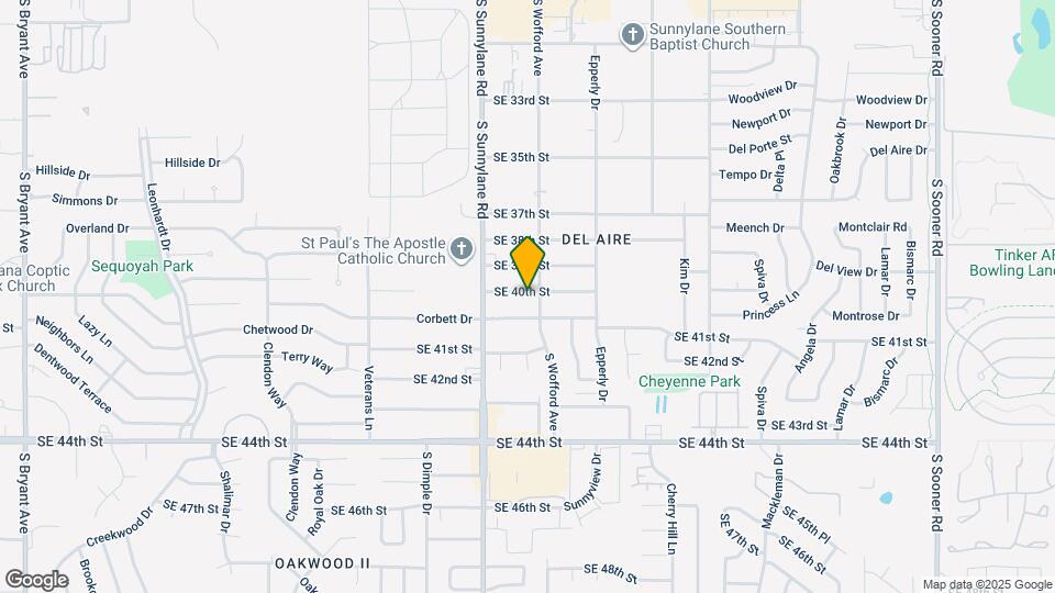 4328 SE 40th St Map and Location Details