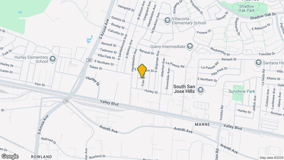 539 Trier Ave Map and Location Details