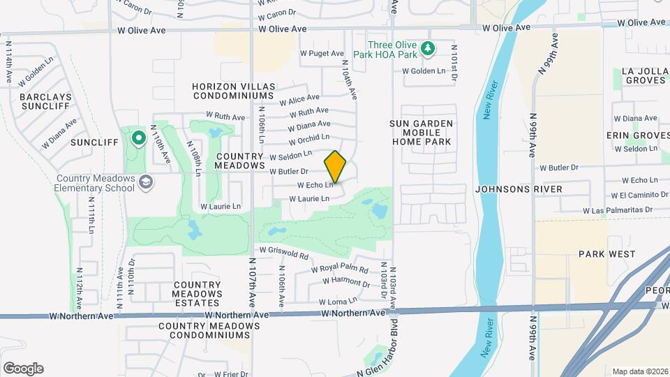 10431 W Echo Ln Map and Location Details