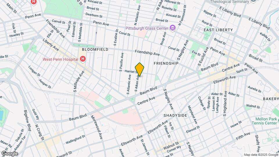 415 S Aiken Ave Mapa y Detalles de la Ubicación
