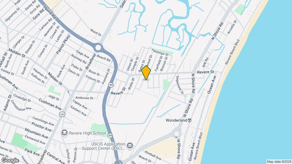 25 Cleveland St Map and Location Details