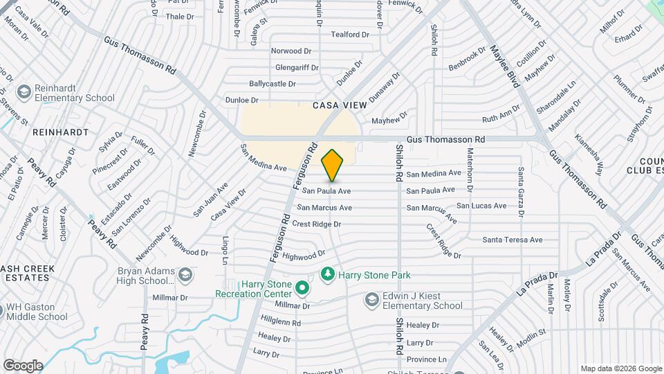 2505 San Paula Ave Map and Location Details