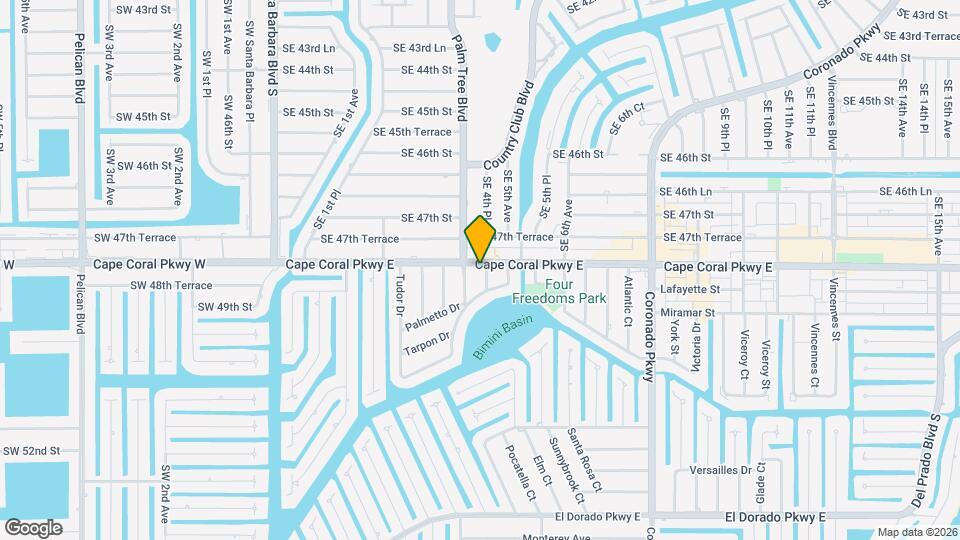 414 Cape Coral Pkwy E, Unit 307 Mapa y Detalles de la Ubicación