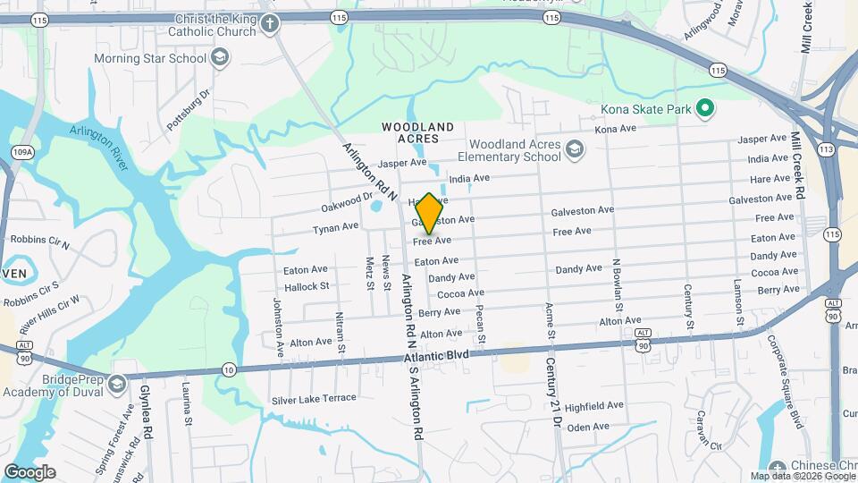 7600 Free Ave Map and Location Details