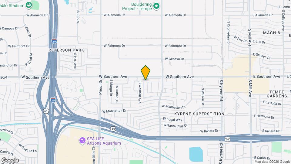 3304 S Parkside Dr Mapa y Detalles de la Ubicación