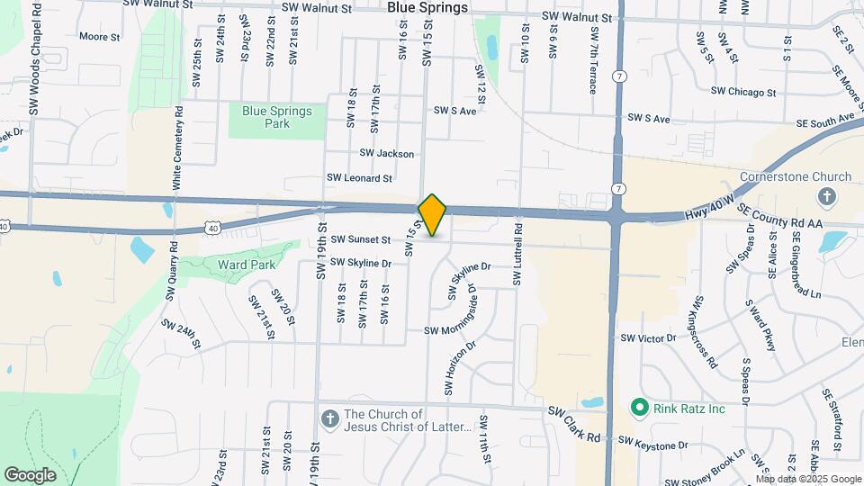 1406 SW Sunset St Map and Location Details