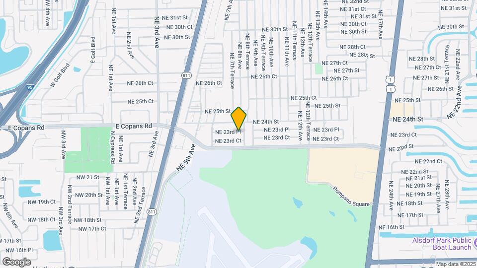 730 NE 23rd Pl Map and Location Details