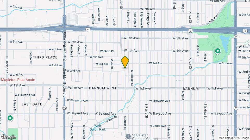235 S Stuart St Map and Location Details