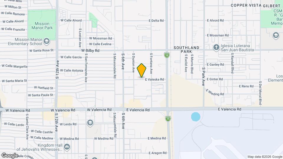 207 E Valeska Rd Mapa y Detalles de la Ubicación