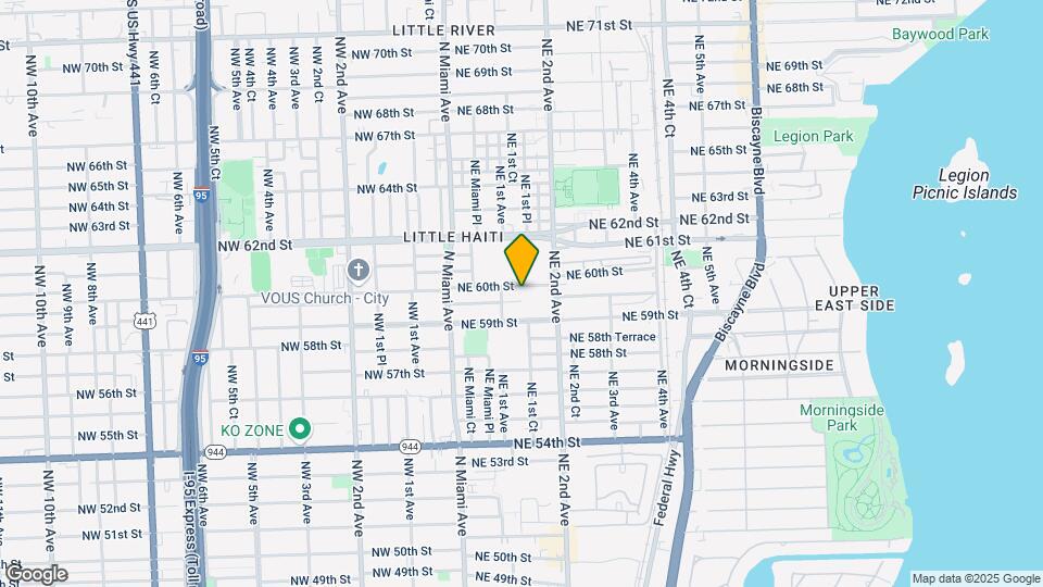136 NE 60 St-Little Haiti Mapa y Detalles de la Ubicación