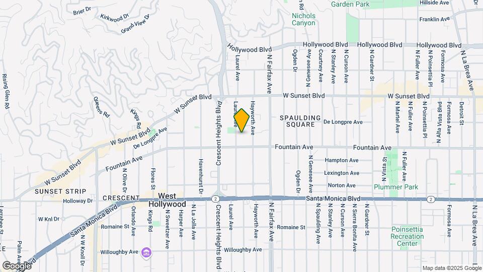 1326 N Laurel Ave Map and Location Details