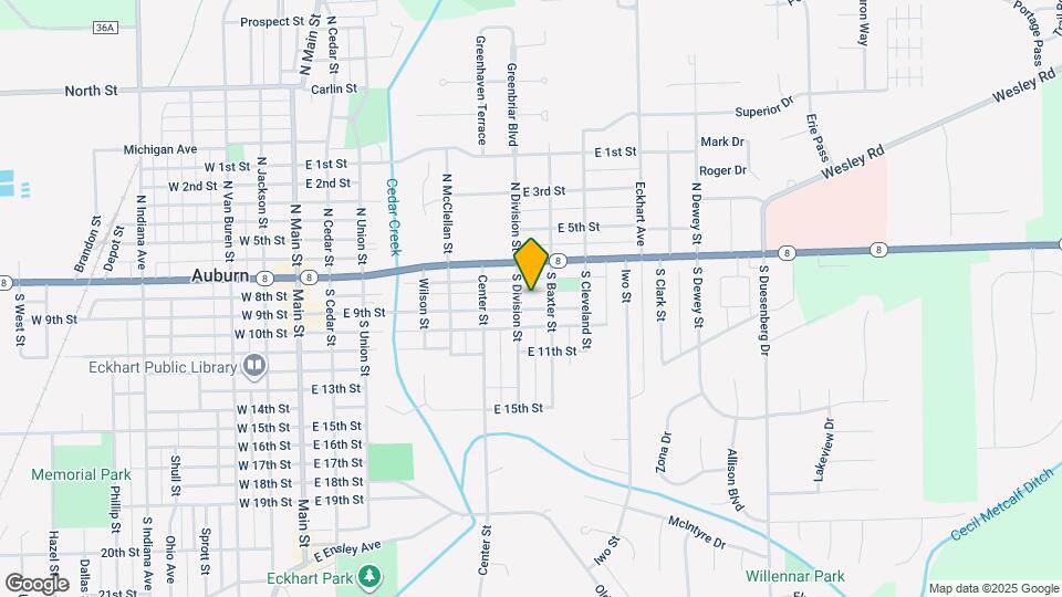 708 E 9th St Map and Location Details