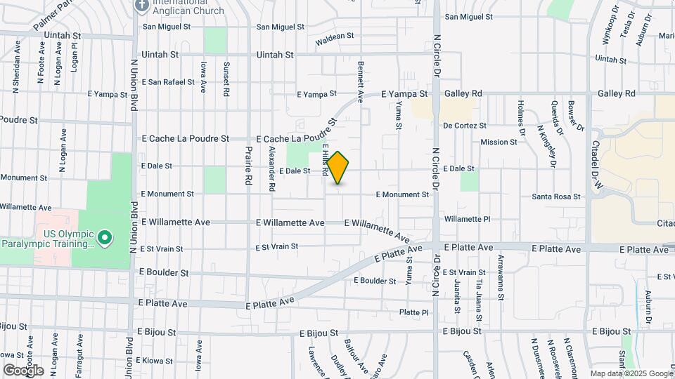 2514 E Monument St, Unit 2514 Map and Location Details